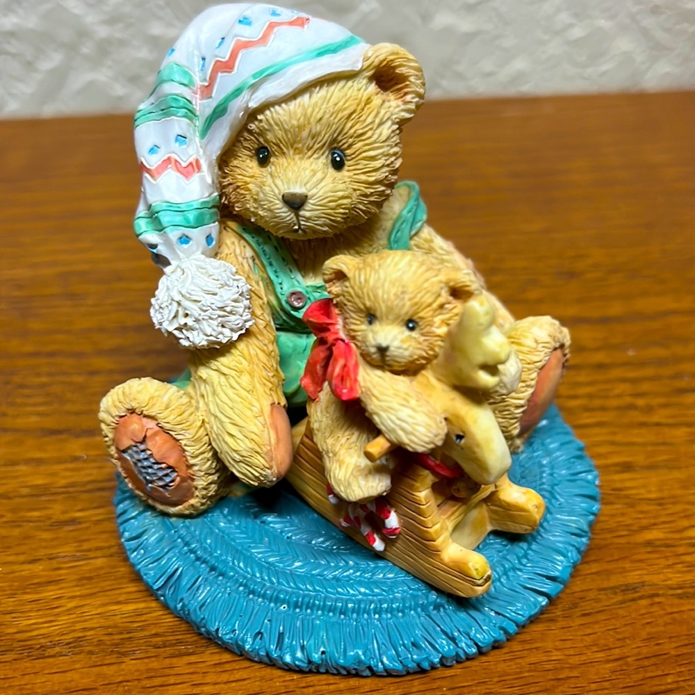 Cherish Teddies Christmas Figurine - Hans